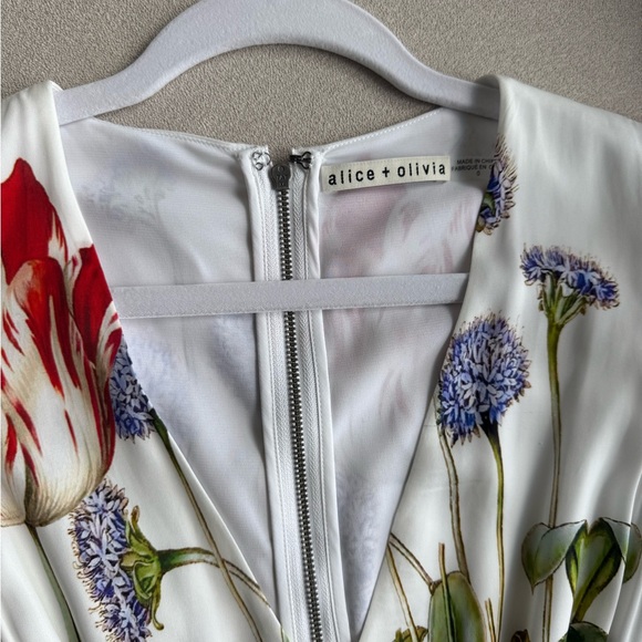 Alice + Olivia Bellami Floral Patchwork Maxi Dress size 0 - Picture 8 of 10